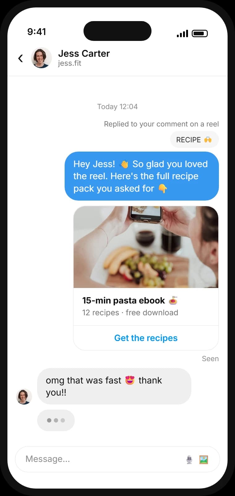 Automatic Instagram DM